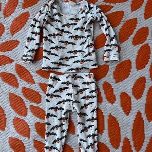 Spearmintlove two piece bat pumpkin Halloween set